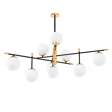 Spike Nine Balls Pendant Lamp 3D model image 1 