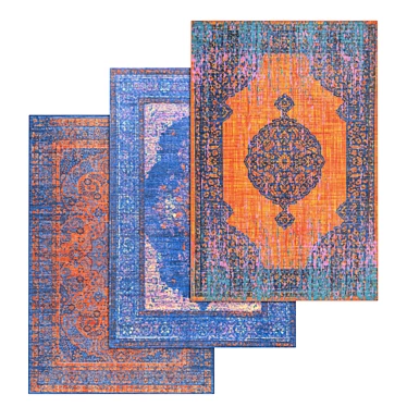 High-Quality Carpet Set with Versatile Textures 3D model image 1 