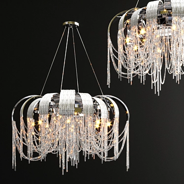 Elegant Crystal Chandelier 3D model image 1 