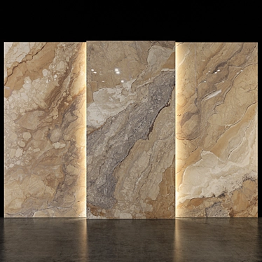 Marble Stone Set 97: Elegant & Durable 3D model image 1 