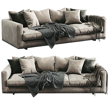 Luxury Malibu Sofa 3D model image 1 