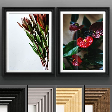 Modern Art Frame 537: High-Quality Texture & Versatile Size 3D model image 1 