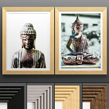 Elegant Art Frame for High-Quality Photos 3D model image 1 