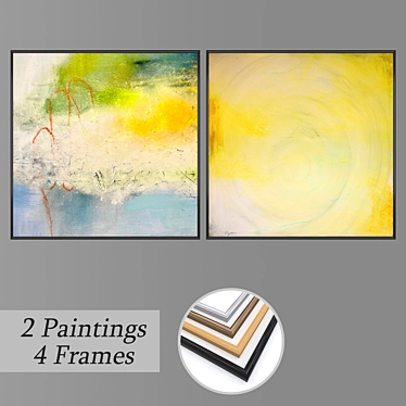 Modern Art Wall Decor Set 3D model image 1 