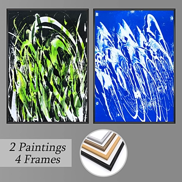 Versatile Wall Art Set: No 2342 3D model image 1 