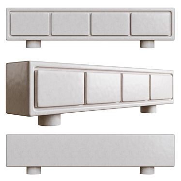 Luxury Kelly Wearstler COLINA Credenza 3D model image 1 