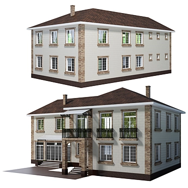 Spacious Private Residence 3D model image 1 