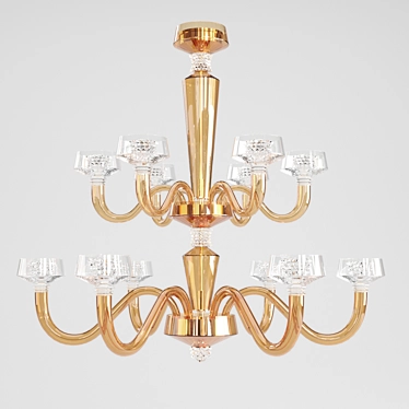 Rosati_L Crystal Chandelier 3D model image 1 