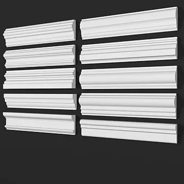 Orac Cornice Collection | 10 Unique Moldings 3D model image 1 