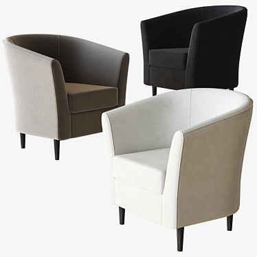 West Elm Mila Armchair: Modern Elegance for Your Home 3D model image 1 