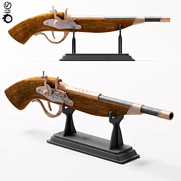 Decorative Gun 6s: Exquisite Firearms 3D model image 1 