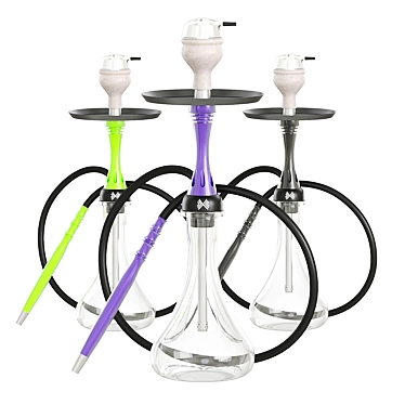 Sleek Alpha X Hookah 3D model image 1 