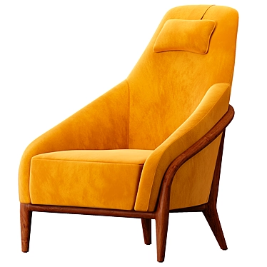 Elegant Adele High Armchair 3D model image 1 