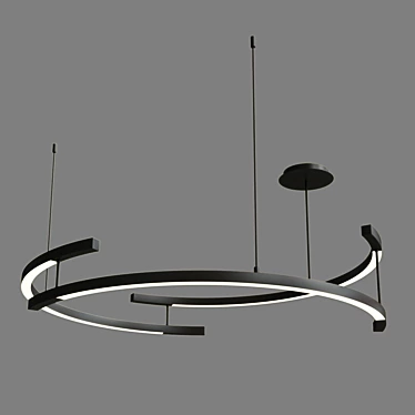 Maytoni Line Pendant Light - MOD054PL-L52B3K 3D model image 1 