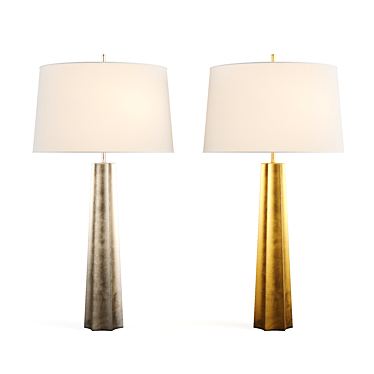 Elegant Celine Table Lamp - 32.5" Height 3D model image 1 