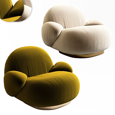 Stylish Pacha Lounge Chair: Ultimate Comfort 3D model image 1 