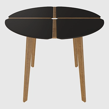 Round Kitchen Dining Table 3D model image 1 