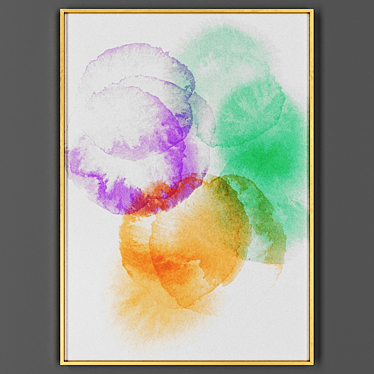 Elegant Framed Artwork 3D model image 1 