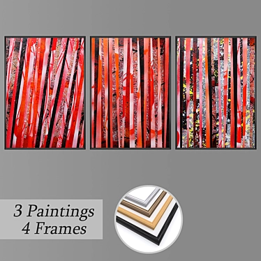 Multi-Panel Wall Art Set 2369 3D model image 1 