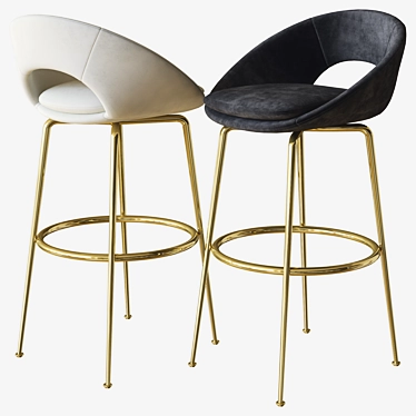 Orb Bar Stool: Sleek & Stylish 3D model image 1 