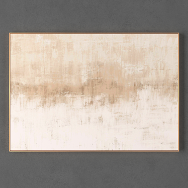 Elegant Frames for Art: Set of 1, 840*1200mm Sizes, Textured Unwrapped UVs 3D model image 1 