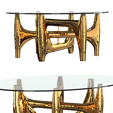 Elegant Van Zuylen Large Table 3D model image 1 