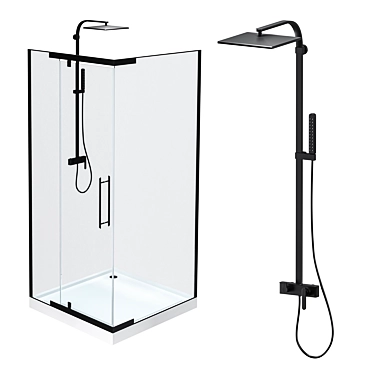 Devit Comfort Shower Cabin FEN2123 - Katarina Shower System 3D model image 1 