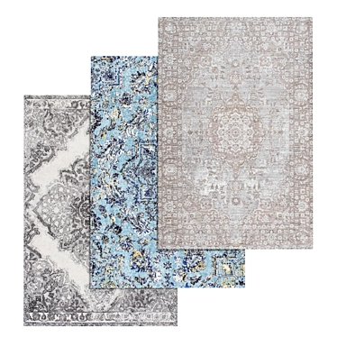 Luxury Carpet Set | High-Quality Textures 3D model image 1 