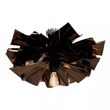 Elegant Magnolia Blossom Ceiling Light 3D model image 1 