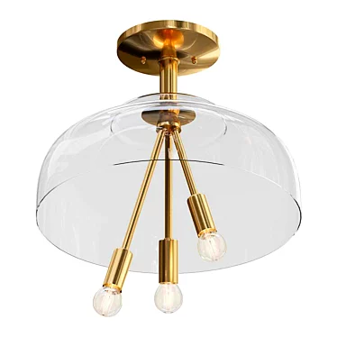 Graceful Illumination: Gratiae Ceiling Light 3D model image 1 