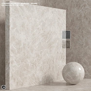 Seamless Stone Marble Set 3D model image 1 