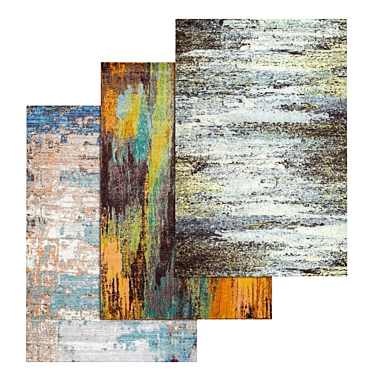 Luxury Carpet Collection - Set of 3 High-Quality Rugs 3D model image 1 