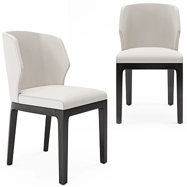 Sophisticated LaSalle Dining Chair 3D model image 1 
