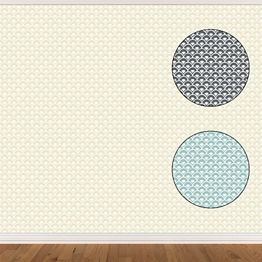 Seamless Wallpaper Set - 3 Designs 3D model image 1 