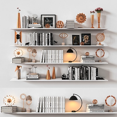 Modern Shelf Unit with Vray & Corona Renders 3D model image 1 