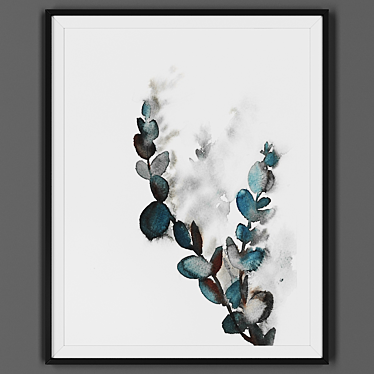 Black Framed Artwork 3D model image 1 