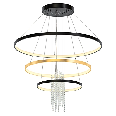 Elegant Odeon Monica Pendant 3D model image 1 