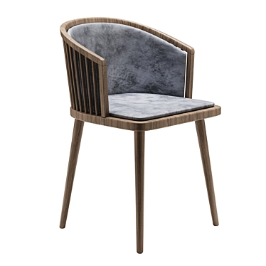 Elegant Geranium Dining Chair 3D model image 1 
