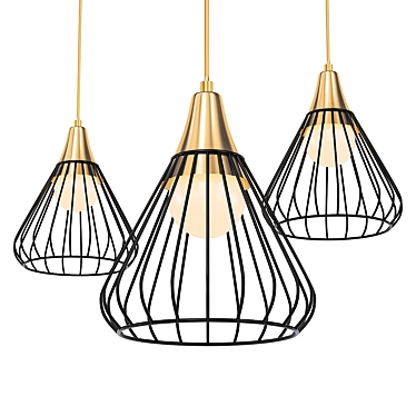 Modern Pendant Light: Lumion DAMI 3D model image 1 