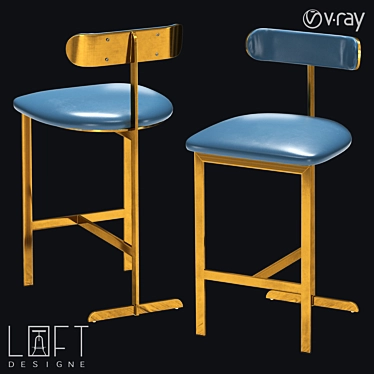 Loft Design Bar Chair 3D model image 1 