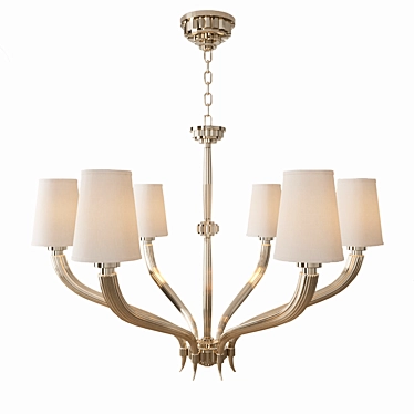 E.F. Chapman Ruhlmann 6-Light Chandelier 3D model image 1 