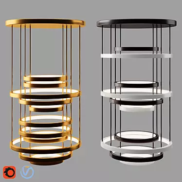 Sleek Light Fixture - 2015 Version 3D model image 1 