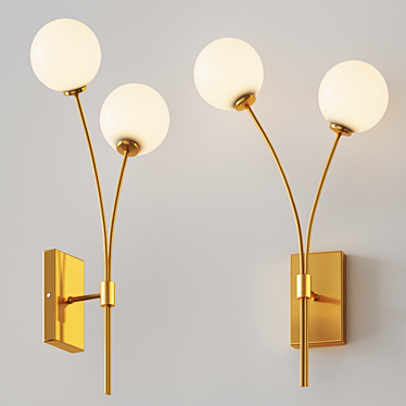 Title: Nimes Milk Walk Wall Sconce 3D model image 1 