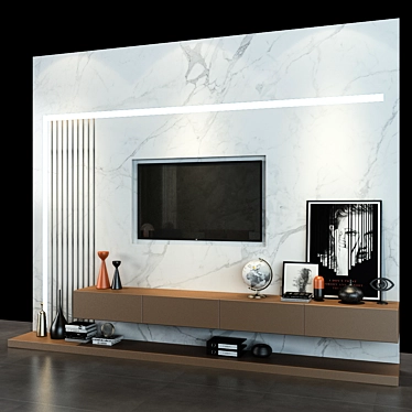 Sleek Storage Solution: Cabinet Furniture_084 3D model image 1 
