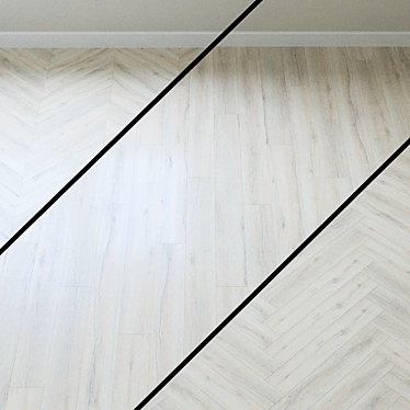 Scandinavian Oak Laminate Flooring 3D model image 1 