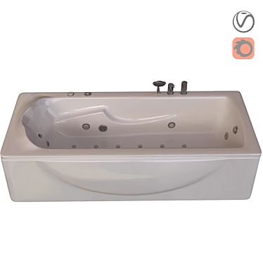 Ultra-Lux Ariana Bathtub 3D model image 1 