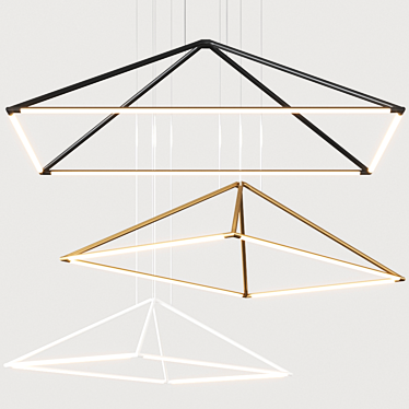 Tubs Pendant: Stylish Spanish Pendant Lamp 3D model image 1 