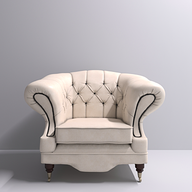 Elegant Vintage Armchair 3D model image 1 