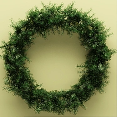 Jolly Holly Christmas Wreath 3D model image 1 