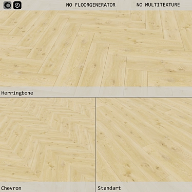 62 Modern Nature Oak Pergo: Versatile Layouts, High-quality Texture 3D model image 1 